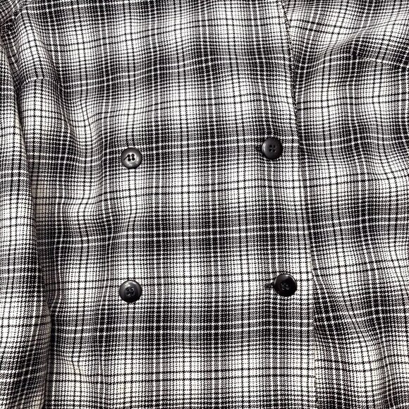 Pendleton Women’s Black/White‎ Double Breasted 100% Virgin Wool Top Size 4 - Picture 2 of 6